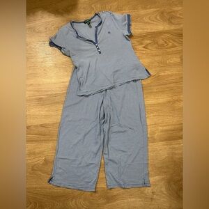 Ralph Lauren Navy Striped Kids Pajama Set
